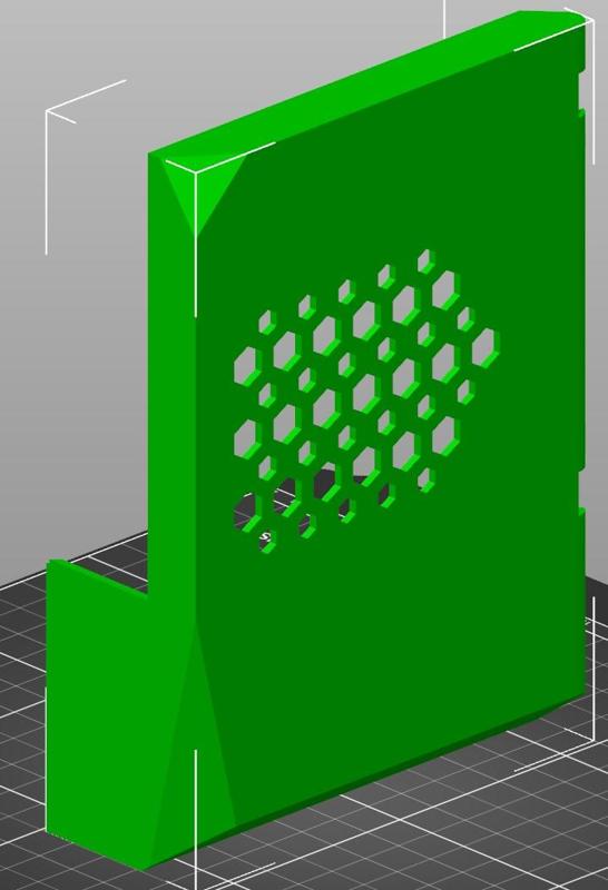 'No Text' Extended Hex Lid for Buffed Einsy Enclosure
