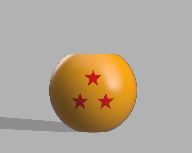 Dragon ball (Three Star) Pencil Holder || Dragon Ball (Three Star) Pencil Holder