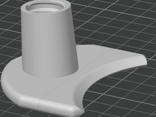 4 Inch roller scraper for broom handle