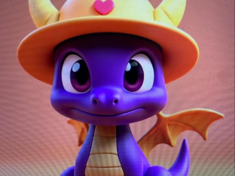 Spyro adorable bebe dragon