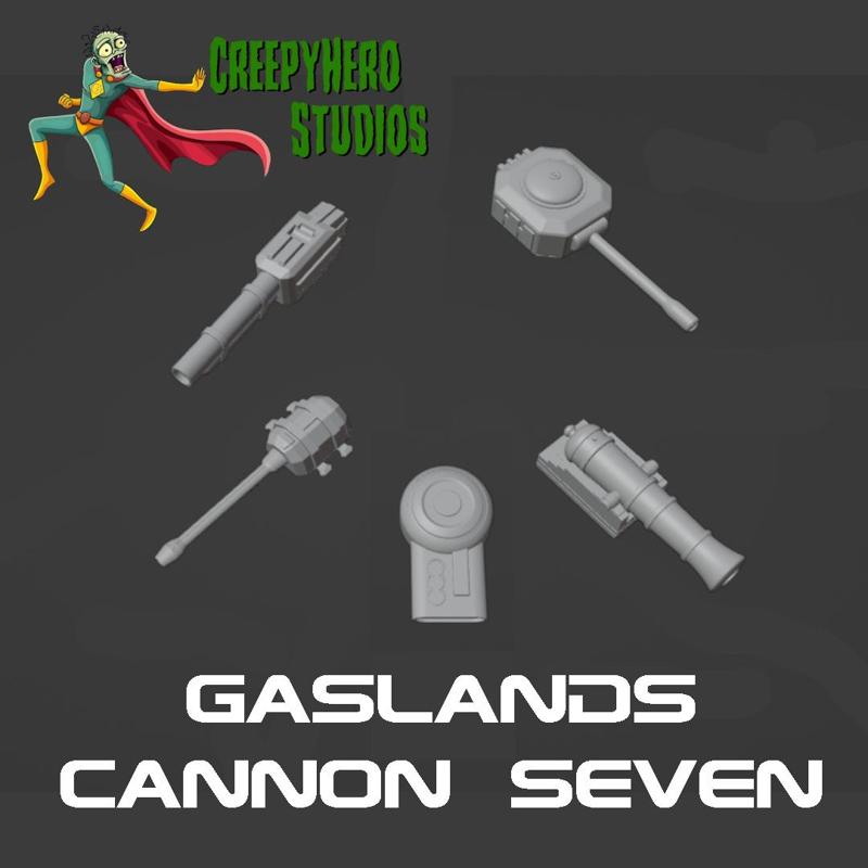 Gaslands Cannon Seven Set
