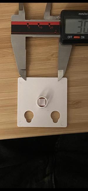 Plastic pegboard mount