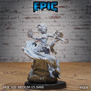 Young Efreeti Female Magic ‧ DnD Miniature ‧ Tabletop Miniatures ‧ Gaming Monster ‧ 3D Model ‧ RPG ‧ DnDminis ‧ STL FILE