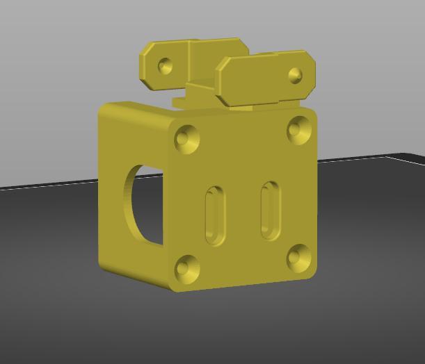 Gantry mount for cable chain with adjustable z limit switch