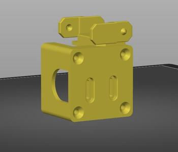 Gantry mount for cable chain with adjustable z limit switch