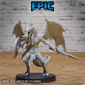 Draconic Demon Bronze ‧ DnD Miniature ‧ Tabletop Miniatures ‧ Gaming Monster ‧ 3D Model ‧ RPG ‧ DnDminis ‧ STL FILE