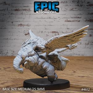 Holyphant Fly ‧ DnD Miniature ‧ Tabletop Miniatures ‧ Gaming Monster ‧ 3D Model ‧ RPG ‧ DnDminis ‧ STL FILE