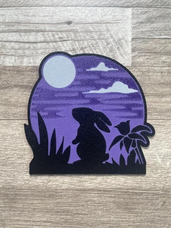 spring bunny coaster