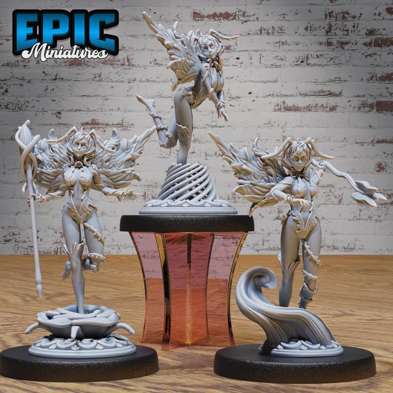 Wonder Pixie Set ‧ DnD Miniature ‧ Tabletop Miniatures ‧ Gaming Monster ‧ 3D Model ‧ RPG ‧ DnDminis ‧ STL FILE