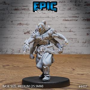 Rage Demon Asura Walking ‧ DnD Miniature ‧ Tabletop Miniatures ‧ Gaming Monster ‧ 3D Model ‧ RPG ‧ DnDminis ‧ STL FILE