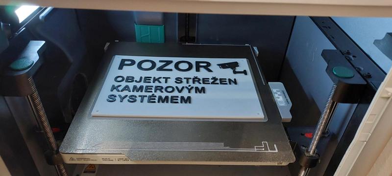 Cedule Pozor kamerovy sytem