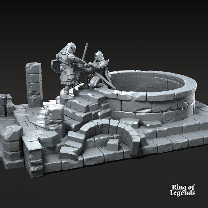 Grey Castle Scenery with Casualties V1 | Grey Castle | Fantasy