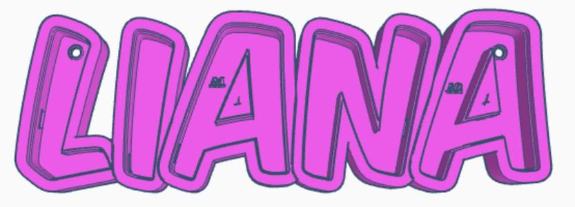 LIANA LED- Namenslampe (Name lamp)