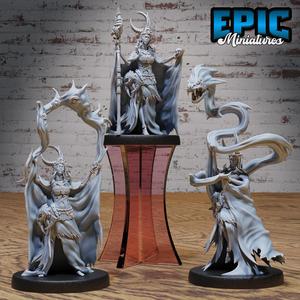 Dragon Blood Shamaness Set ‧ DnD Miniature ‧ Tabletop Miniatures ‧ Gaming Monster ‧ 3D Model ‧ RPG ‧ DnDminis ‧ STL FILE