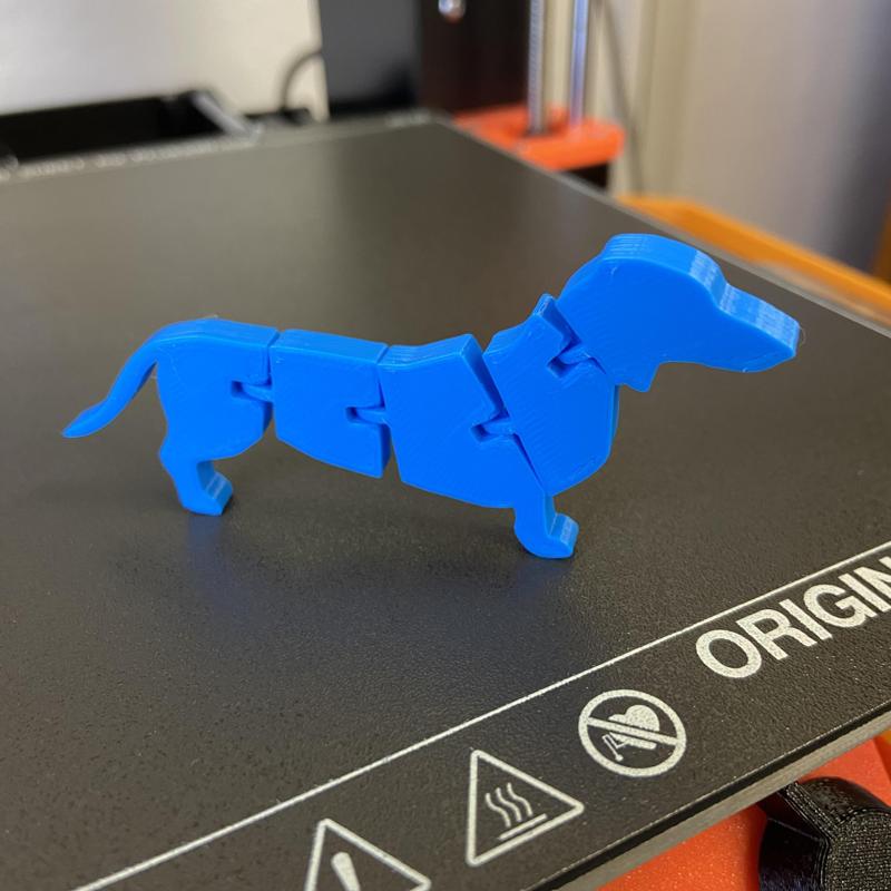 Articulated flexi dachshund