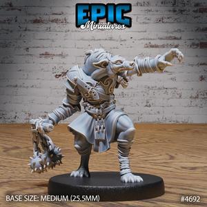 Gnoll Tribe Mace ‧ DnD Miniature ‧ Tabletop Miniatures ‧ Gaming Monster ‧ 3D Model ‧ RPG ‧ DnDminis ‧ STL FILE