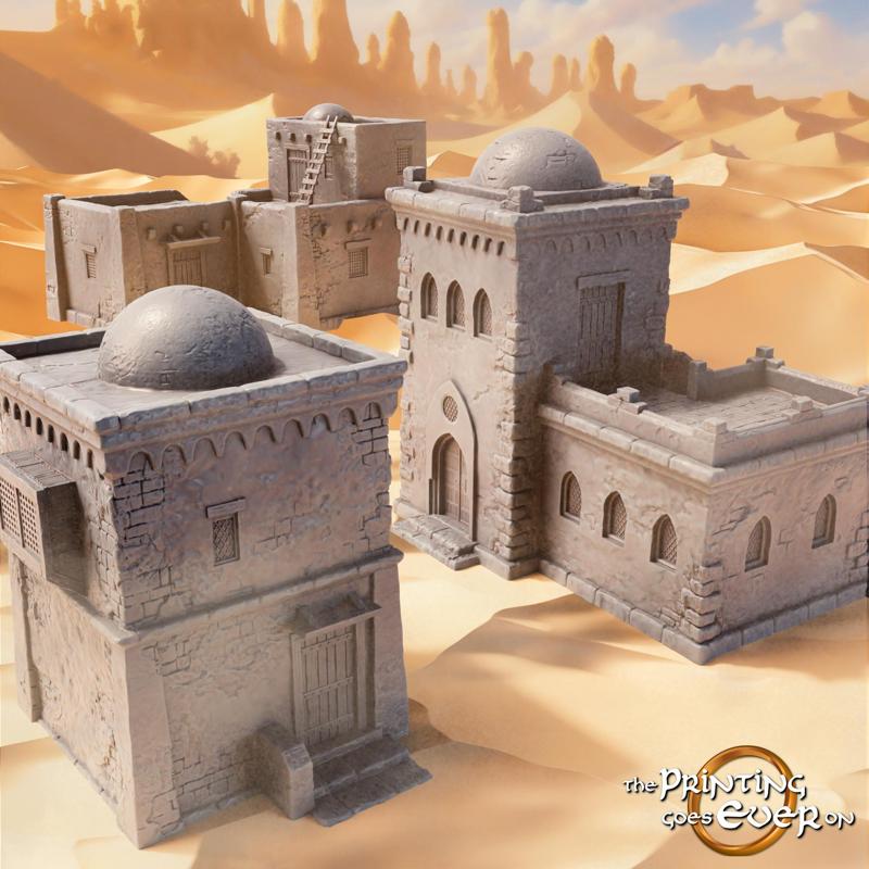 Adobe Houses Set - Supportless