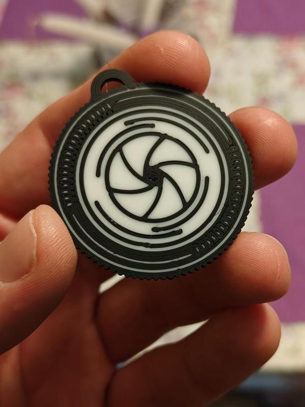 Lens photography keychain