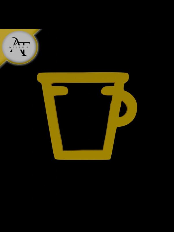 Simple Coffee Cup Symbol - 2D Art