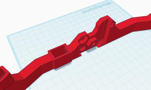 Dual mount with hole for larger switch - 19x12.5