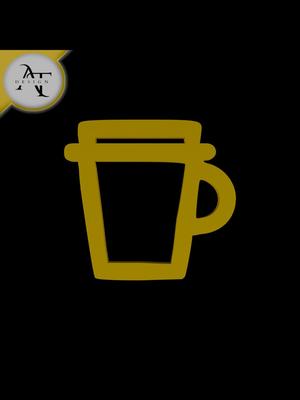 Simple Coffee Cup Symbol - 2D Art