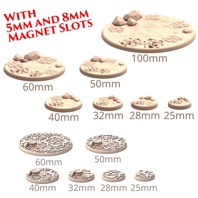 027 BASE Stone Pebble and Roman Mozaic Tile Magnetizable