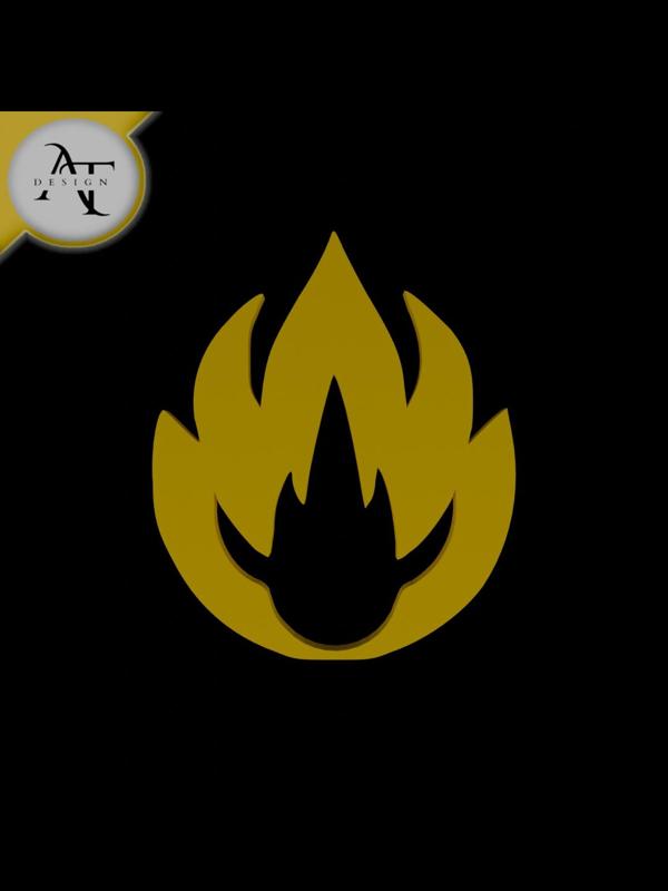Simple Flame Symbol - 2D Art