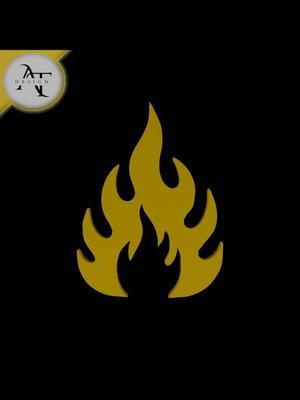 Simple Flame Symbol - 2D Art 