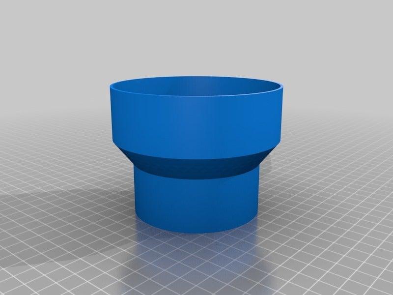 3in Duct to 4in Damper Adapter