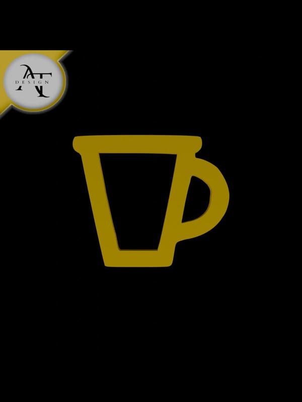 Simple Coffee Cup Symbol - 2D Art