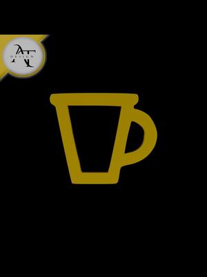Simple Coffee Cup Symbol - 2D Art