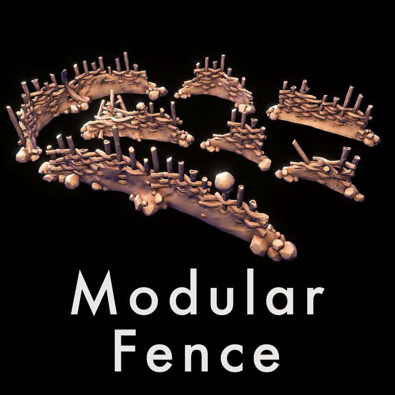 Modular medieval fence
