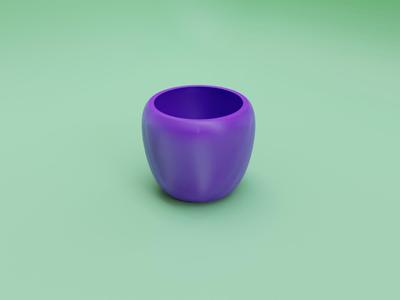 Round succulent pot