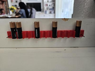 AA Battery Vertical Surface Horizontal Holder