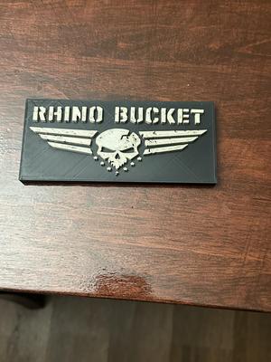 Rhino Backet Band Sign