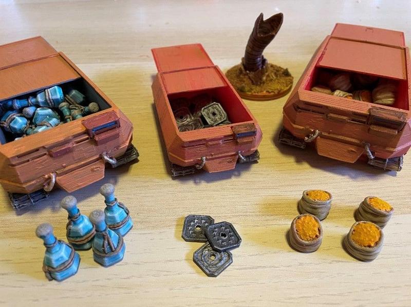 Dune Imperium Spice Harvester container for Board Game