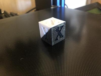 2 color 20mm calibration cube