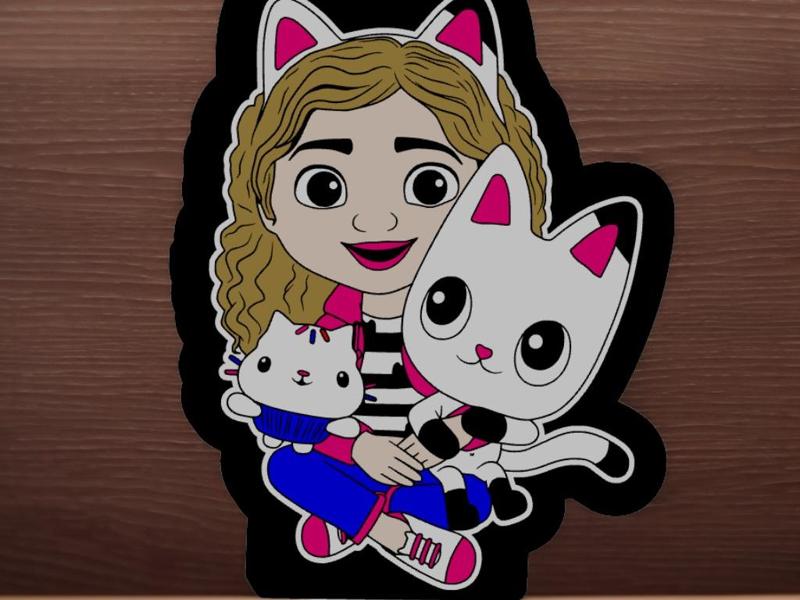 Gabby led lamp fan art