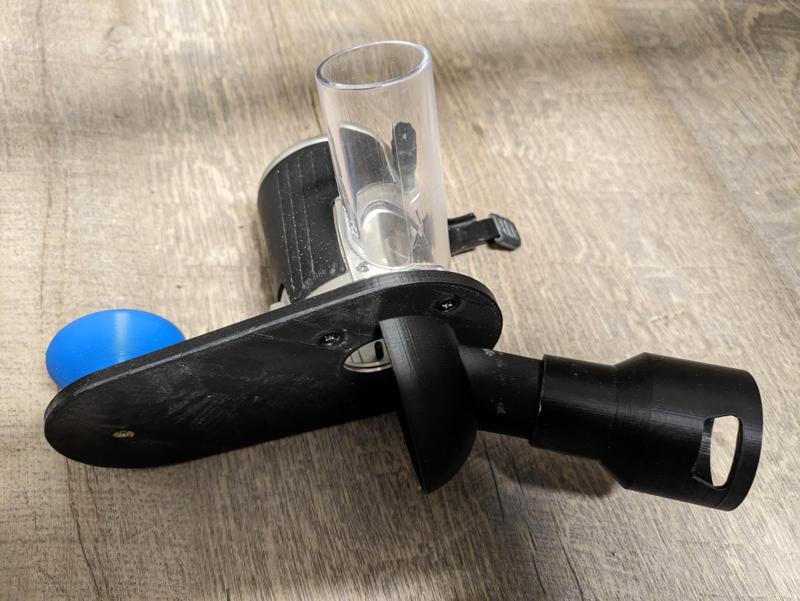 BOSCH Adapter AdvancedVac18V-8 <> Makita RT0700 Katsu Baseplate with dust collector