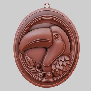 Toucan Animal Pendant Toucan Animal Necklace for CNC Router Laser & 3D Printer
