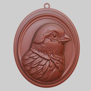 Sparrow Animal Pendant Sparrow Animal Necklace for CNC Router Laser & 3D Printer