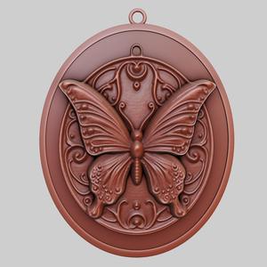 Butterfly Animal Pendant Butterfly Animal Necklace for CNC Router Laser & 3D Printer