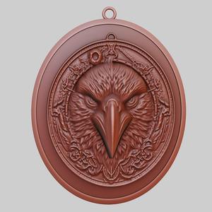 Crow Animal Pendant Crow Animal Necklace for CNC Router Laser & 3D Printer