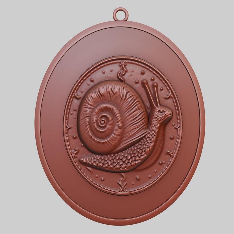 Snail Animal Pendant Snail Animal Necklace for CNC Router Laser & 3D Printer