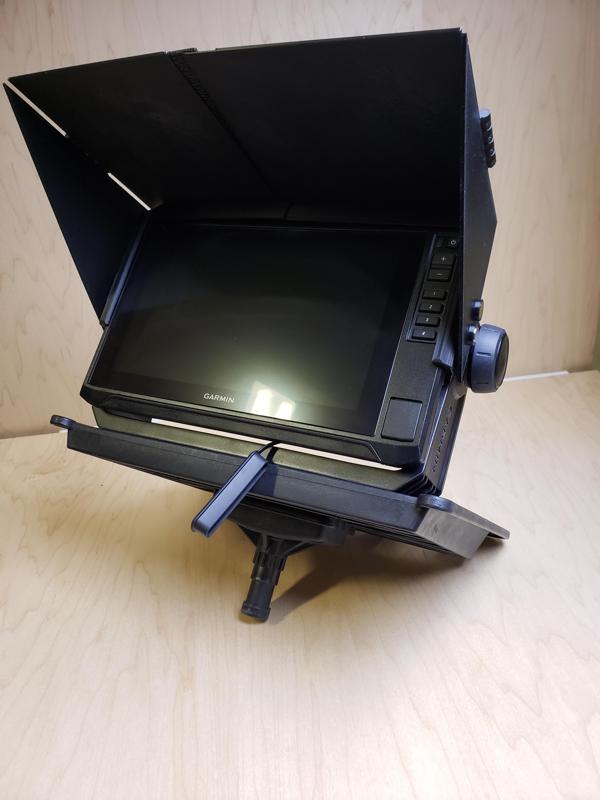 Garmin Echomap 9x series Safety Bracket And Sun Visor