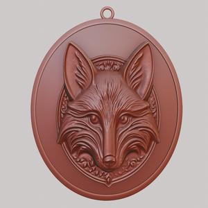 Fox Animal Necklace Fox Animal Pendant for CNC Router Laser & 3D Printer
