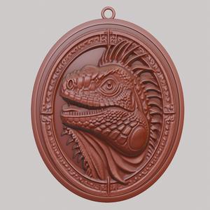 Iguana Animal Necklace Iguana Animal Pendant for CNC Router Laser & 3D Printer