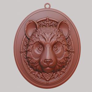 Panda Animal Necklace Panda Animal Pendant for CNC Router Laser & 3D Printer