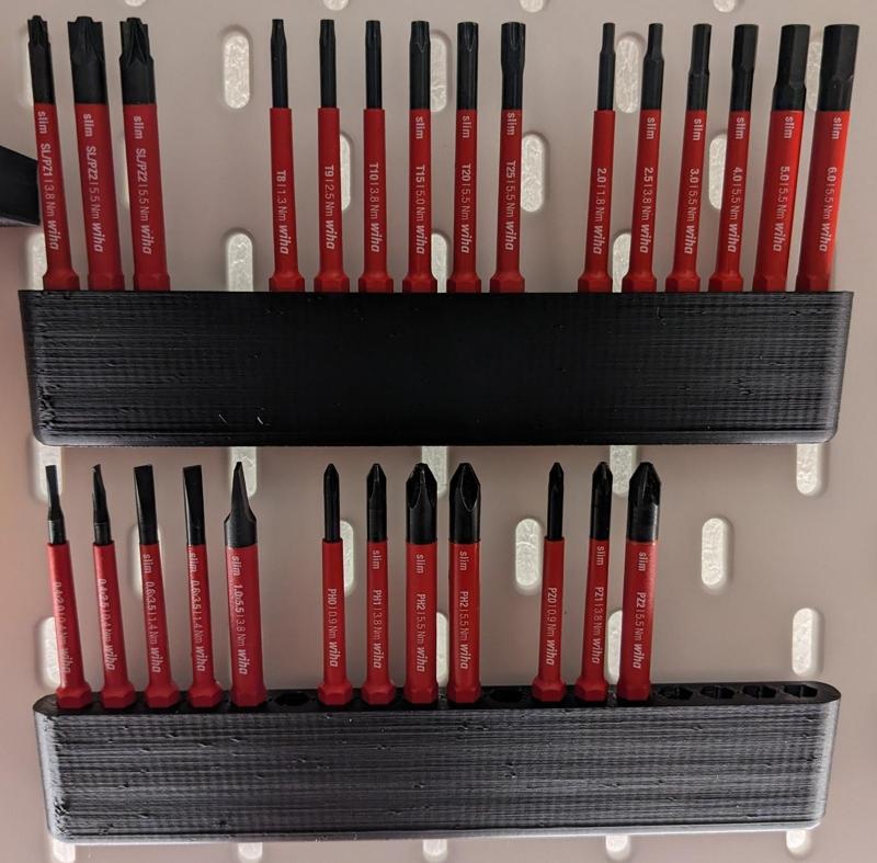 Skadis Wiha Slimvario Bit Holder (long 6mm Hex Bits)