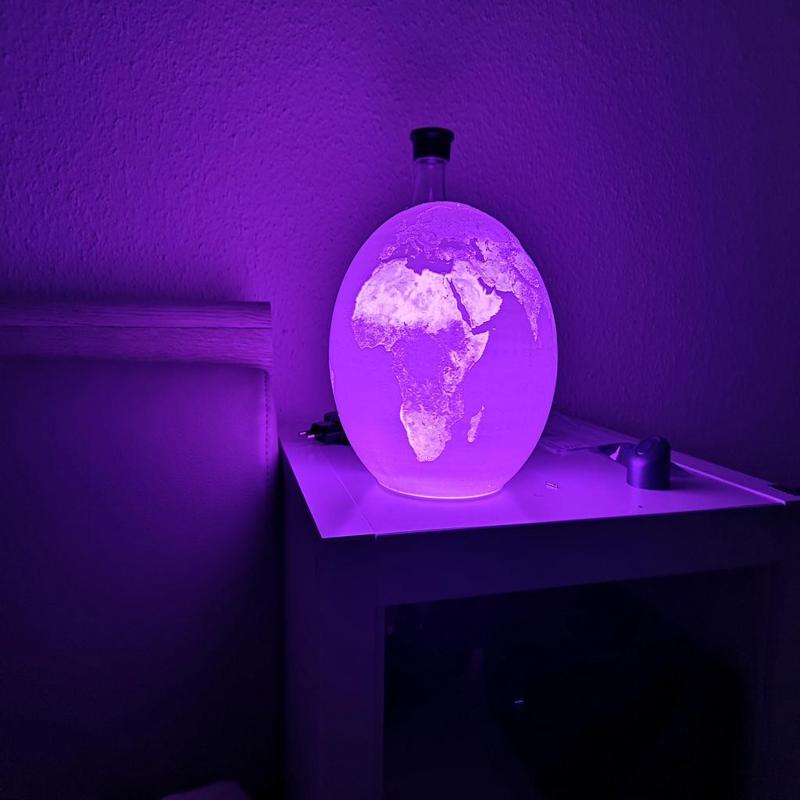 Lithophane - World Map (Ender3 maximum dimensions)